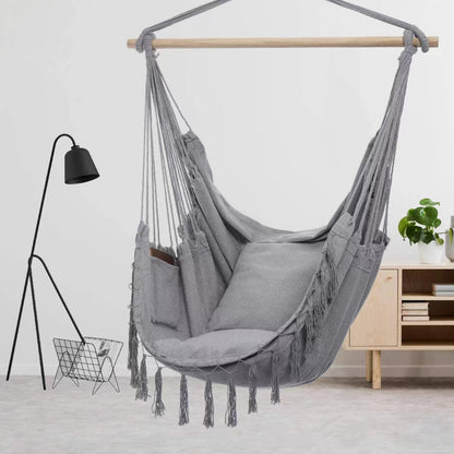 Outdoor Cotton Hammock Chair for Garden and Balcony