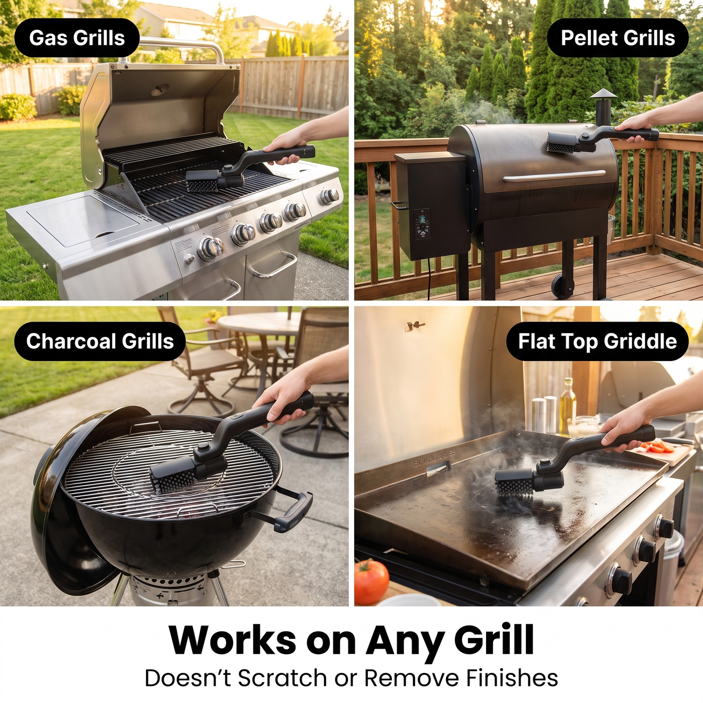 Electric BBQ Grill Brush Cleaner